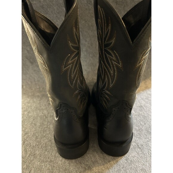 Ariat Black Western Equestrian Boots 11EE, Embroidered Stitching Square Toe main image 5